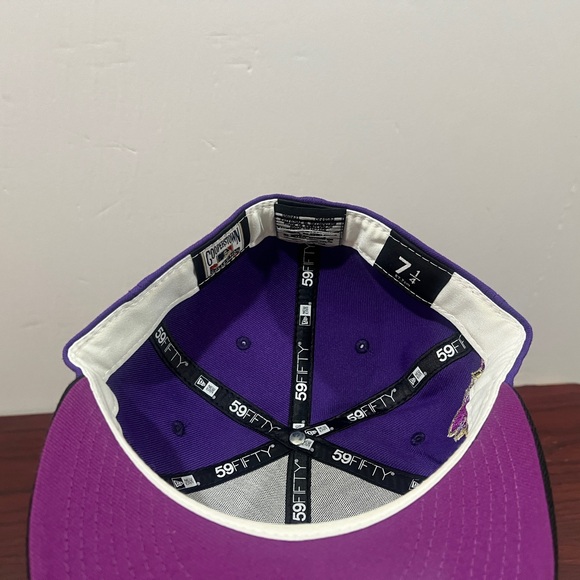 New Era, 59Fifty Fitted Hat, New York Mets, Purple & Black - Picture 13 of 15